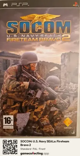 SOCOM: U.S. Navy SEALs: Fireteam Bravo 2 PlayStation Portable, PAL box front