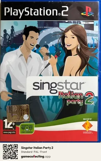 Singstar Italian Party 2 PlayStation 2, PAL box front