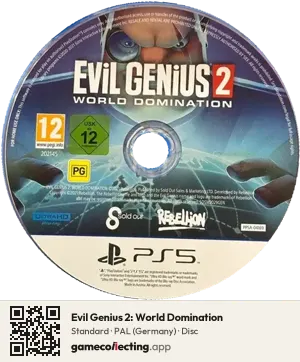 Evil Genius 2: World Domination PlayStation 5, PAL disc