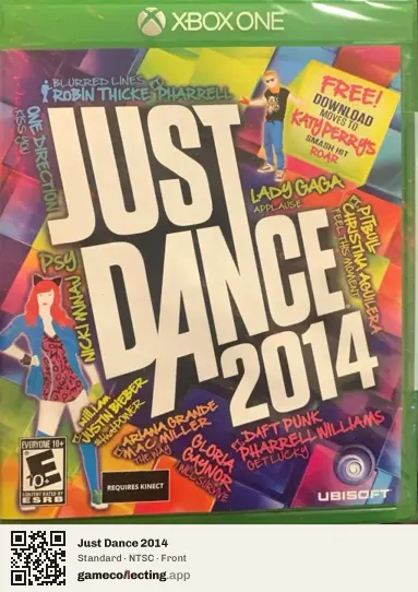Just Dance 2014 Xbox One, NTSC box front