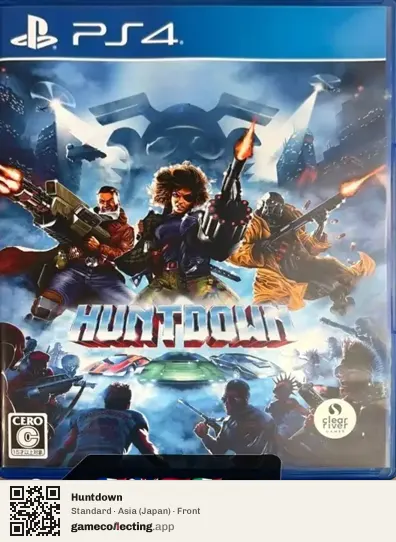 Huntdown PlayStation 4, Asia box front