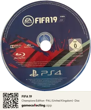 FIFA 19 PlayStation 4, PAL disc