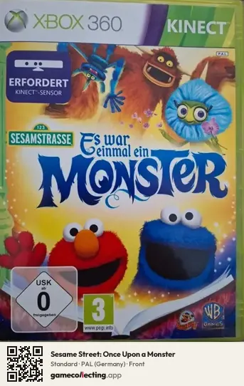 Sesame Street: Once Upon a Monster Xbox 360, Germany box front