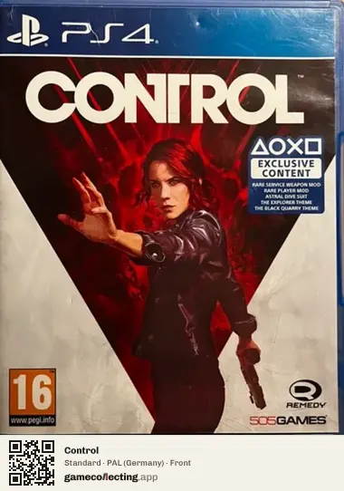 Control PlayStation 4, Germany box front