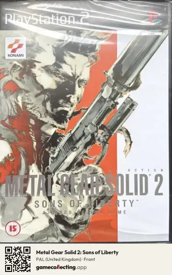 Metal Gear Solid 2: Sons of Liberty PlayStation 2, United Kingdom box front
