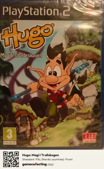 Hugo: Magi I Trollskogen PlayStation 2, Nordic countries box front