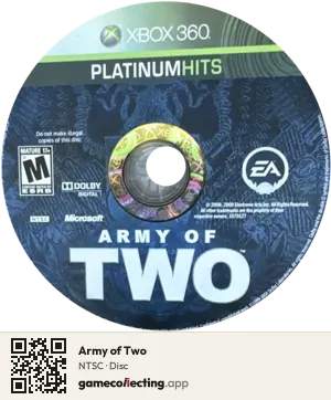 Army of Two Xbox 360, NTSC disc