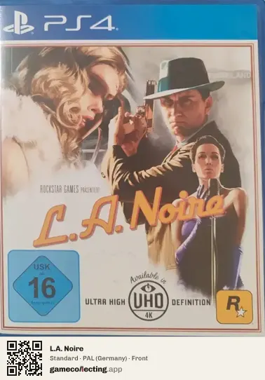 L.A. Noire PlayStation 4, Germany box front