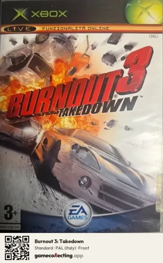 Burnout 3: Takedown Xbox, Italy box front