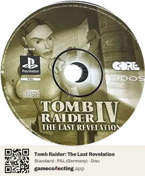 Tomb Raider: The Last Revelation PlayStation, PAL disc