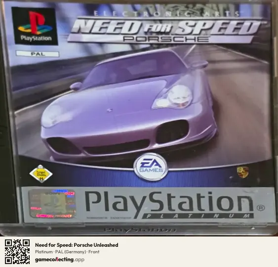 Need for Speed: Porsche Unleashed PlayStation, Germany box front
