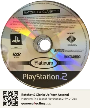 Ratchet & Clank: Up Your Arsenal PlayStation 2, PAL disc