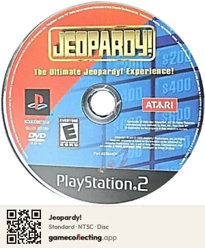 Jeopardy! PlayStation 2, NTSC disc
