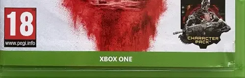 Gears 5, the PEGI square on its front