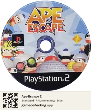 Ape Escape 2 PlayStation 2, PAL disc