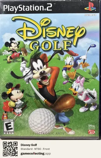 Disney Golf PlayStation 2, NTSC box front