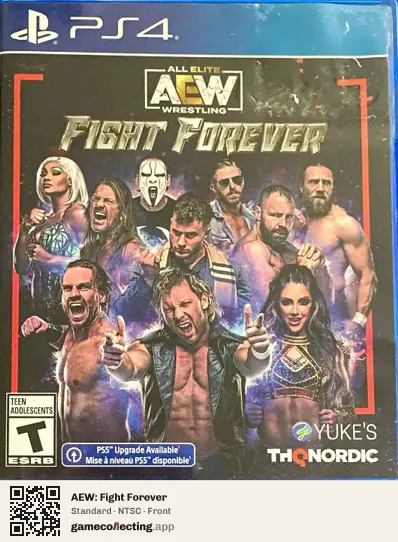 AEW: Fight Forever PlayStation 4, NTSC box front