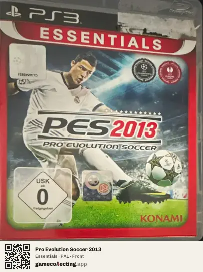 Pro Evolution Soccer 2013 PlayStation 3, PAL box front