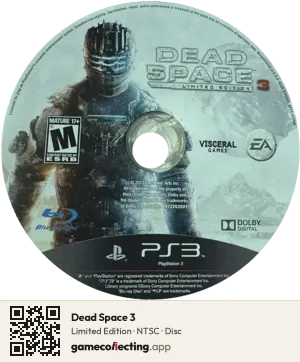 Dead Space 3 PlayStation 3, NTSC disc