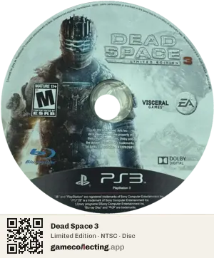 Dead Space 3 PlayStation 3, NTSC disc