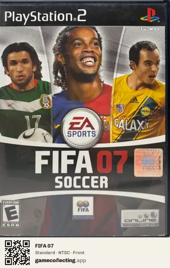 FIFA 07 PlayStation 2, NTSC box front