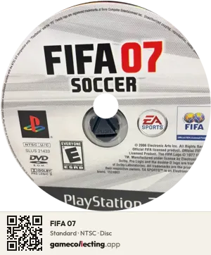 FIFA 07 PlayStation 2, NTSC disc