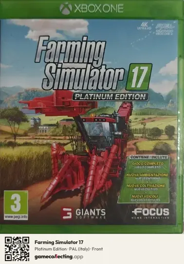 Farming Simulator 17 Xbox One, Italy box front