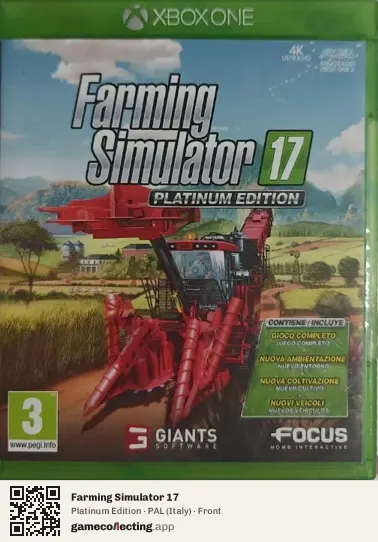 Farming Simulator 17 Xbox One, Italy box front