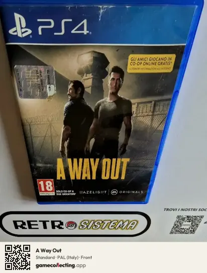 A Way Out PlayStation 4, Italy box front