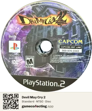 Devil May Cry 2 PlayStation 2, NTSC disc