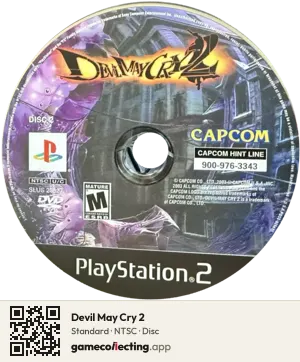 Devil May Cry 2 PlayStation 2, NTSC disc