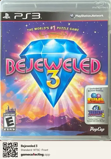 Bejeweled 3 PlayStation 3, NTSC box front
