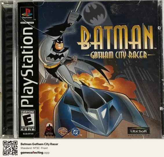 Batman Gotham City Racer PlayStation, NTSC box front