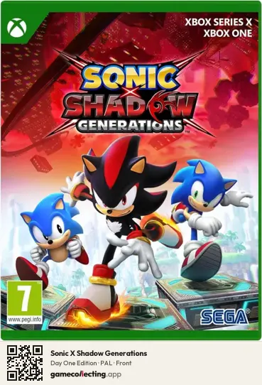 Sonic X Shadow Generations Xbox Series X, PAL box front