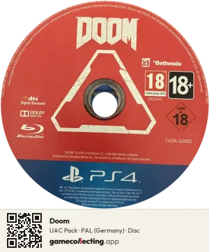 Doom PlayStation 4, PAL disc