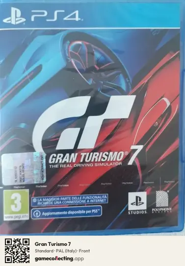 Gran Turismo 7 PlayStation 4, Italy box front