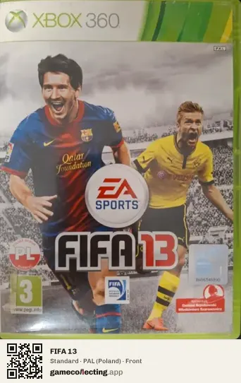 FIFA 13 Xbox 360, Poland box front