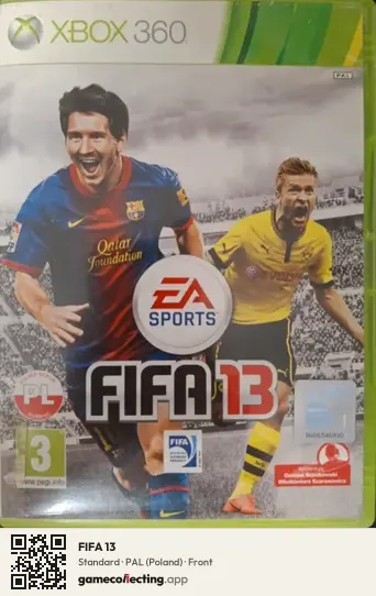 FIFA 13 Xbox 360, Poland box front
