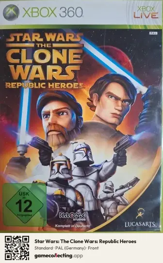 Star Wars: The Clone Wars: Republic Heroes Xbox 360, Germany box front