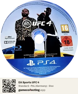 EA Sports UFC 4 PlayStation 4, PAL disc
