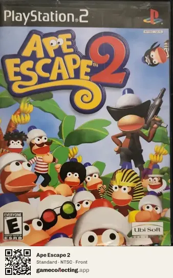 Ape Escape 2 PlayStation 2, NTSC box front