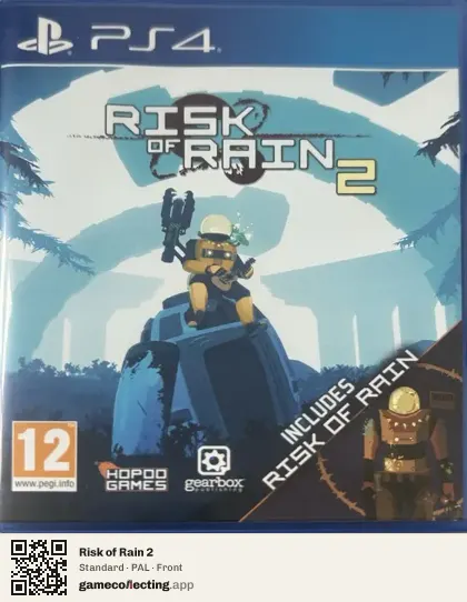 Risk of Rain 2 PlayStation 4, PAL box front