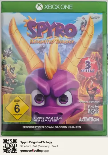 Spyro Reignited Trilogy Xbox One, Germany box front