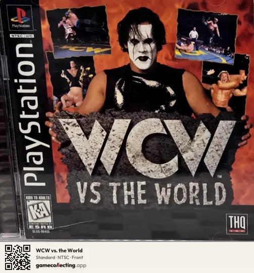 WCW vs. the World PlayStation, NTSC box front