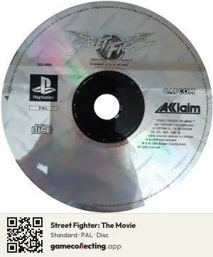 Street Fighter: The Movie PlayStation, PAL disc
