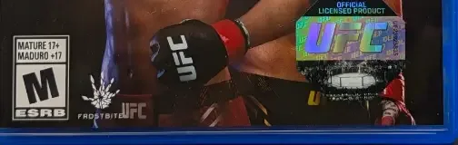 EA Sports UFC 5, the ESRB box on its front