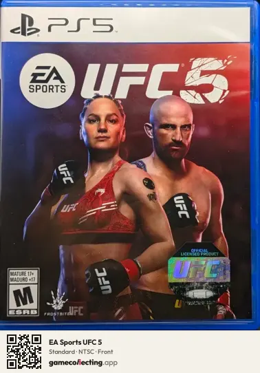 EA Sports UFC 5 PlayStation 5, NTSC box front