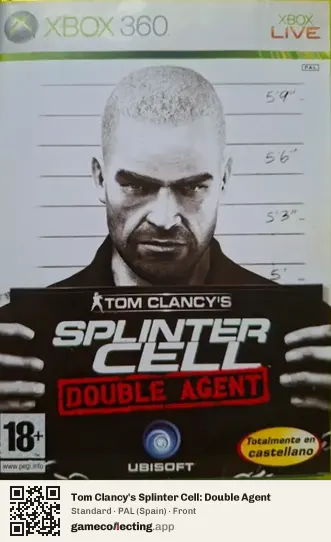 Tom Clancy's Splinter Cell: Double Agent Xbox 360, Spain box front