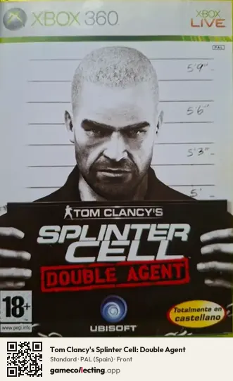 Tom Clancy's Splinter Cell: Double Agent Xbox 360, Spain box front