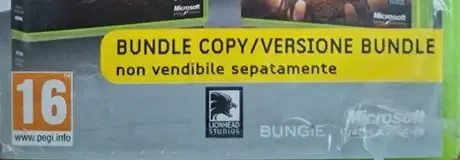 Halo: Reach, the PEGI square on its front